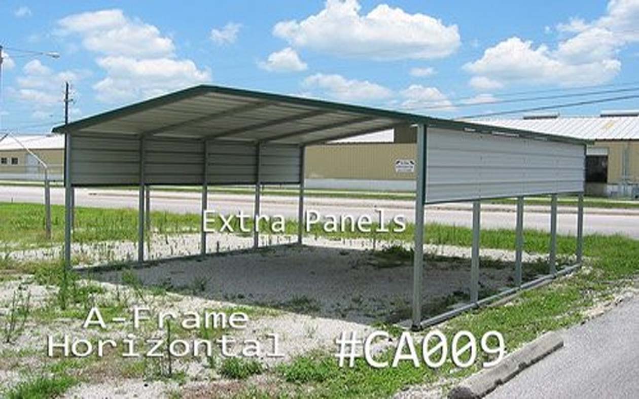 A-Frame horizontal Carports